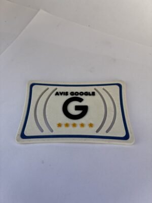 Carte Professionnelle - Avis Google - Blanc et Bleu – Image 2