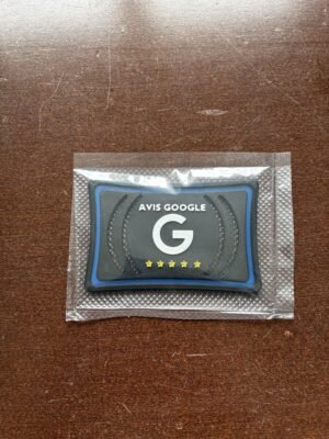 Carte Pro Avis Google Full Black Blue