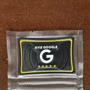 Carte Pro Avis Google Full Black Yellow