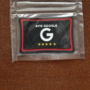 Carte Pro Avis Google Full Black Red